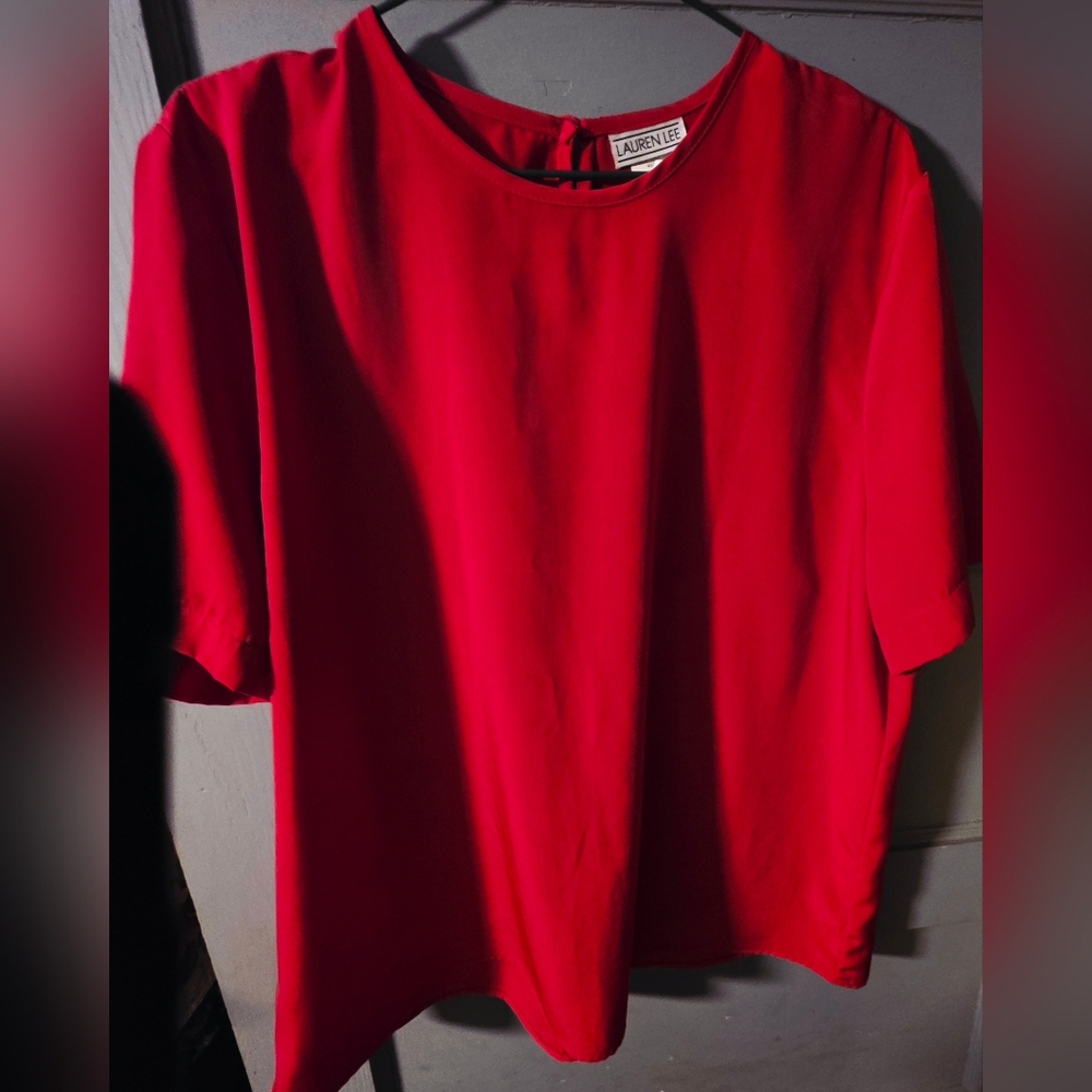 Vintage Lauren Lee Red Women's Top